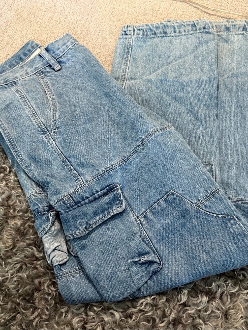 MNML LA cargo men’s  Denim Jeans - Relaxed Fit sz 32